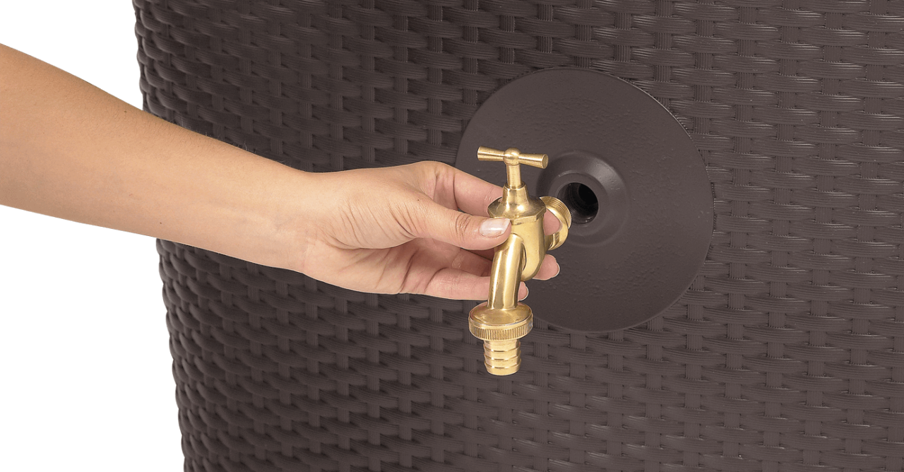 Robinet Laiton 3/4 pour Récupérateur d'Eau GARANTIA SUNDA