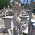 Statue Nymphe à la corne d'Abondance 178cm