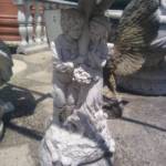 Statue Couple sous un Champignon