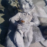 Statue Enfant à la Grenouille