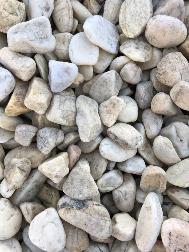 Galets Roulés Jaune Sunlight 12/25 Sac 25kgs - Pépinière Sainte Marguerite