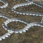 T-Courb PVC Gris Clair 50mm x 100mm x 2m