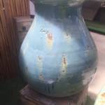 Jarre de Biot Bleu Lagon H55cm