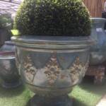 Coupe Louis XVI Bleu Lagon H65cm
