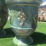 Vase Anduze Chinon Bleu Lagon H60cm