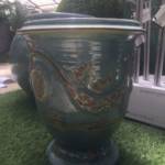 Vase Anduze Bleu Lagon H38cm