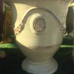 Vase Anduze Chatelet Ivoire H45cm