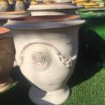 Vase Anduze Cheverny Cérusé H38cm