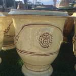 Vase Anduze Cheverny Ivoire H38cm