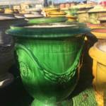 Vase Anduze Cheverny Vert H38cm